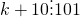 k + 10 vdots 101